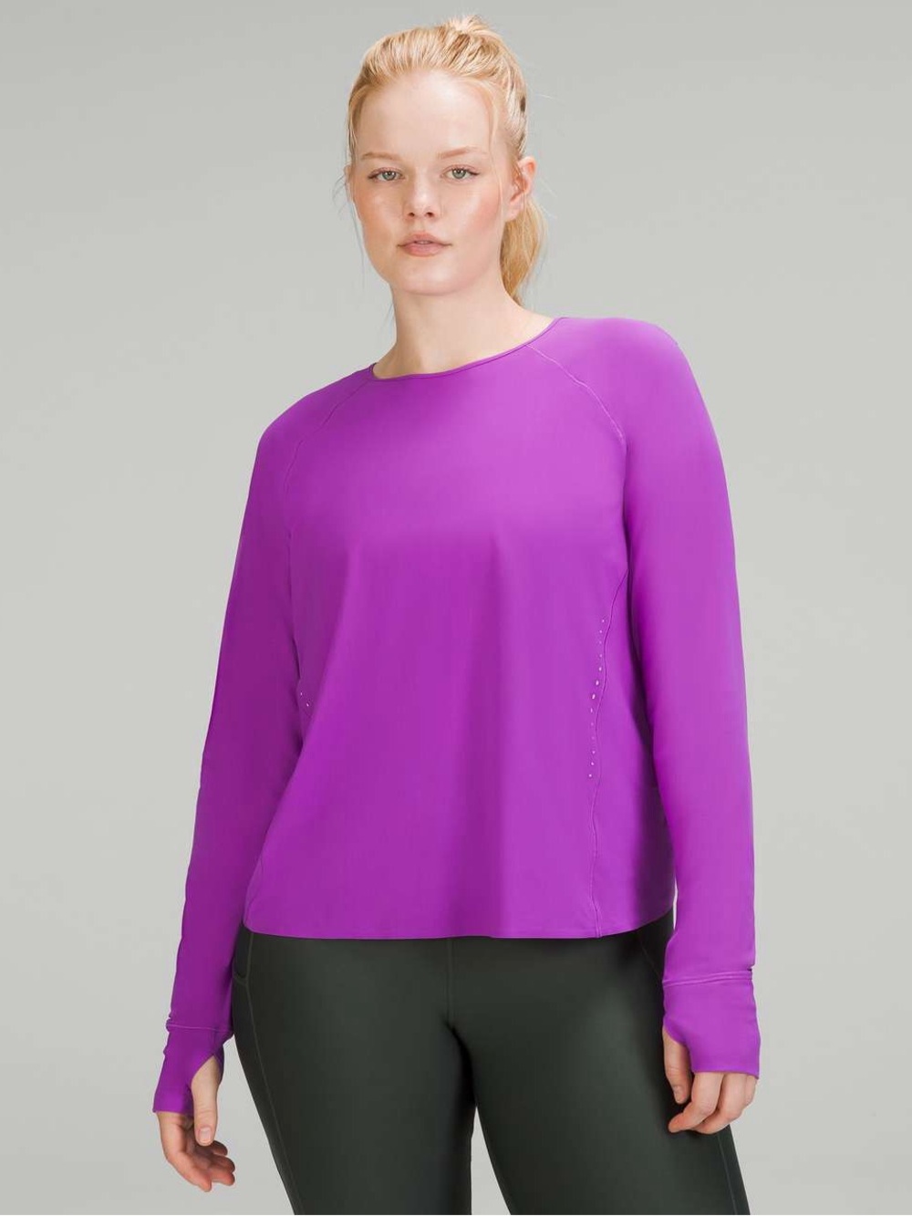 Lululemon UV Protection Running Long Sleeve Shirt Moonlit Magenta 6